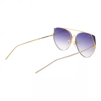 ANA HICKMANN Sieviešu kaķacs formas saulesbrilles HI3068-5804B Melns acetāts Gradientpelēkas lēcas 58/18/145 mm