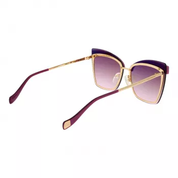 ANA HICKMANN Sieviešu saulesbrilles AH3177-6404E Zelts Gradients Brūna lēca 64mm