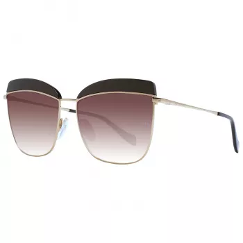 ANA HICKMANN Sieviešu saulesbrilles AH3191-59D02 Havana/Brūns Taisnstūra Acetāta Rāmis Brūns Gradienta Lēcas 60/15/145 mm