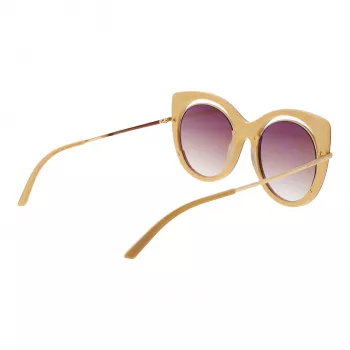 ANA HICKMANN Sieviešu saulesbrilles AH9265-54H02 Havana Acetāta Kvadrātveida Rāmis Brūnas Gradienta Lēcas 54mm