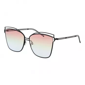 ANA HICKMANN Sieviešu saulesbrilles HI3049-6109A - Havana Acetate Oversized Square - Brown Gradient Lens - 61/15/145 mm