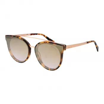 ANA HICKMANN Sieviešu Saulesbrilles HI9080-62G21 Butterfly Oversized Zelts Brūns Gradients 62mm