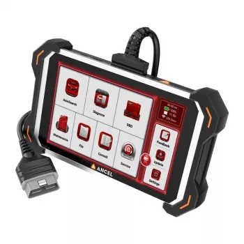 ANCEL DS600 Elite OBD2 diagnostikas skeneris ar 8 inch skārienekrānu, pilnu sistēmas skenēšanu un 30+ servisa funkcijām