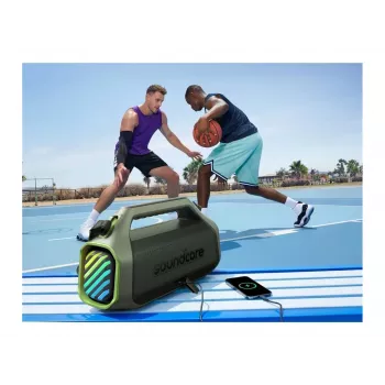 Anker Soundcore Boom 2 Plus A3134 100W Bluetooth ballīšu skaļrunis, IPX7 ūdensizturīgs, zaļš