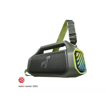 Anker Soundcore Boom 2 Plus A3134 100W Bluetooth ballīšu skaļrunis, IPX7 ūdensizturīgs, zaļš