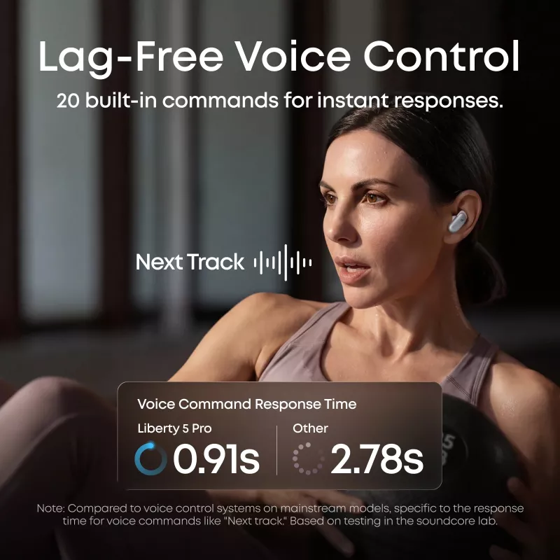 Anker Soundcore Liberty 5 Pro True Wireless In-Ear austiņas ar Adaptīvo ANC, LDAC, Pearl White
