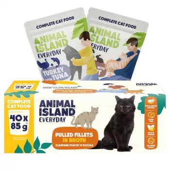 ANL ANIMAL ISLAND Everyday Box Mix of Flavours for Cat 40x85g
