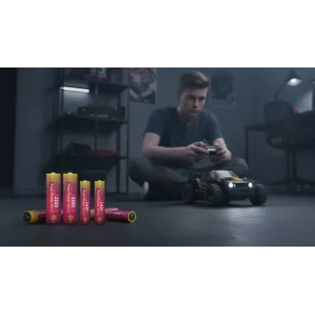 ANSMANN PurePower Set AA lādētājs ar 4x AA 2100mAh NiMH baterijām