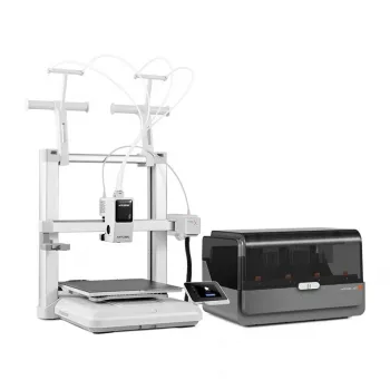Anycubic Kobra X Combo 3D printeris – 300x300x300 mm FDM ar LeviQ auto-līmeņošanu, tiešo piedziņu, 180 mm/s, karborunda stiklu, 4.3 collu skārienekrānu