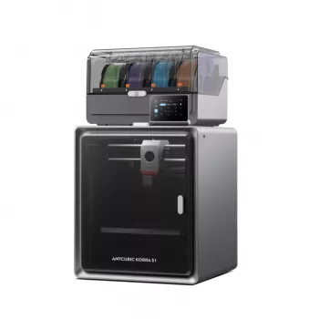 ANYCUBIC S1 Combo V2 FDM 3D printeris ar 250 x 220 x 220 mm drukas laukumu, 500 mm/s ātrumu, automātisko nivelēšanu, PEI plāksni, Klipper programmatūru, Wi-Fi, 4.3 inch skārienekrānu, 400W jaudu