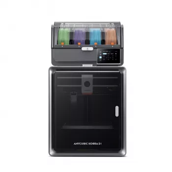 ANYCUBIC S1 Combo V2 FDM 3D printeris ar 250 x 220 x 220 mm drukas laukumu, 500 mm/s ātrumu, automātisko nivelēšanu, PEI plāksni, Klipper programmatūru, Wi-Fi, 4.3 inch skārienekrānu, 400W jaudu
