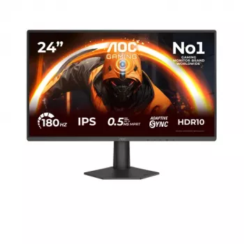 AOC 24G50F Spēļu monitors 60.5 cm (23.8 collas) Full HD IPS 180Hz 4ms HDR HDMI DisplayPort VESA