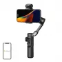 AOCHUAN Smart XE 3-Assu Gimbal Stabilizer ar AI izsekošanu un žestu vadību viedtālrunim, Melns