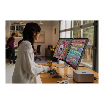 Apple Studio Display 27 collu 5K Retina monitors, standarta stikls, sudraba, slīpuma regulēšanas statīvs