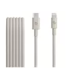 Apple USB-C to Lightning kabelis (1m) MDGL4ZM/A - Balts - Pīts neilons - MFi sertificēts
