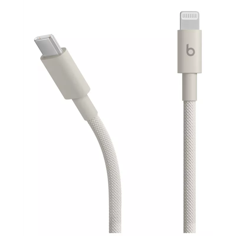 Apple USB-C to Lightning kabelis (1m) MDGL4ZM/A - Balts - Pīts neilons - MFi sertificēts