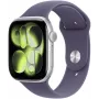 Apple Watch Series 11 (2025) GPS 46mm Silver Aluminum Case with Purple Fog Sport Band M/L