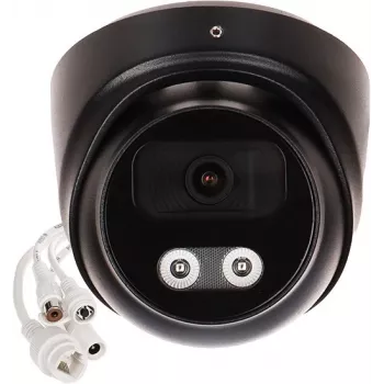 APTI-AI803V2-28W-BLACK 8MP 4K UHD IP torņa kamera ar 2.8mm fiksētu objektīvu, PoE, IP67, IK10, melna