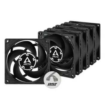 ARCTIC P8 PWM PST 80 mm ventilators 5 gab. - melns/balts