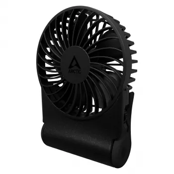 Arctic Summair 2Go uzlādējamais galda ventilators - 10 cm (melns)