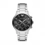 Armani AR11208 Vīriešu Hronogrāfa Pulkstenis 44mm Zils Ciparnīca Brūna Āda