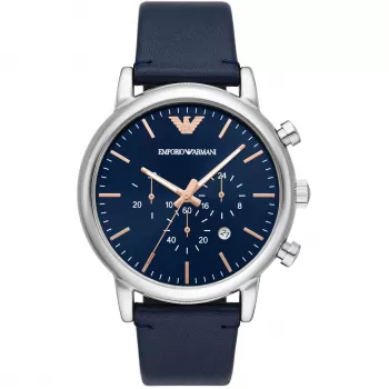 Armani AR11451 Vīriešu hronogrāfs Nerūsējošā tērauda pulkstenis 46mm