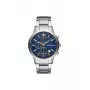 Armani AR11458 Vīriešu kvarca pulkstenis ar zilu ciparnīcu un nerūsējošā tērauda rokassprādzi, 43 mm