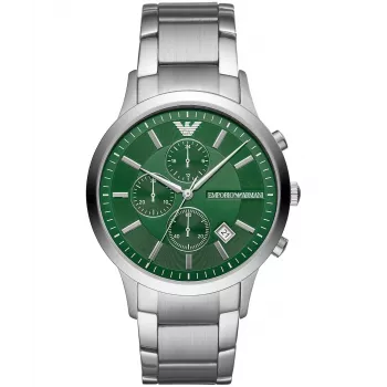 Armani AR11507 Vīriešu Hronogrāfa Pulkstenis 43mm Nerūsējošais Tērauds Zils Ciparnīca