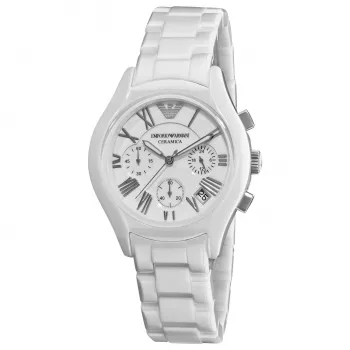 ARMANI AR1403 Vīriešu Keramikas Hronogrāfa Pulkstenis 42mm Melns
