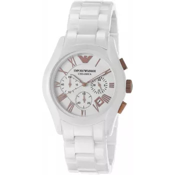 ARMANI AR1416 Vīriešu Keramikas Hronogrāfa Pulkstenis 42mm Melns