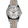 ARMANI AR1824 Sieviešu pulkstenis ar nerūsējošā tērauda korpusu un aproci, 32 mm, sudraba