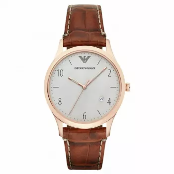 ARMANI AR1866 vīriešu pulkstenis Renato kvarca analogs 40mm nerūsējošais tērauds melns ciparnīca