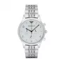 ARMANI AR1879 Vīriešu Analogais Kvarca Pulkstenis 43mm Nerūsējošā Tērauda Korpuss Melna Ādas Siksniņa