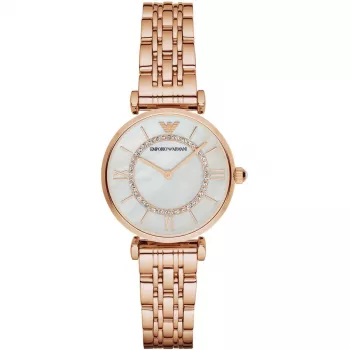 ARMANI AR1909 sieviešu kvarca pulkstenis 32mm nerūsējošais tērauds rožu zelta tonī