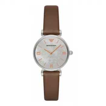 ARMANI AR1988 Sieviešu kvarca analogais pulkstenis 32mm nerūsējošā tērauda sietiņa siksniņa rožu zelts