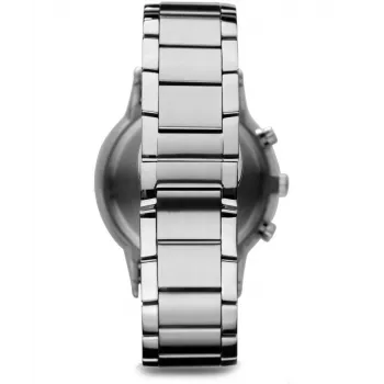 ARMANI AR2434 Vīriešu hronogrāfs ar zilu ciparnīcu un nerūsējošā tērauda rokassprādzi, 43 mm