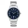 Armani AR2477 vīriešu hronogrāfa pulkstenis ar tērauda korpusu un zilu ciparnīcu, 43 mm