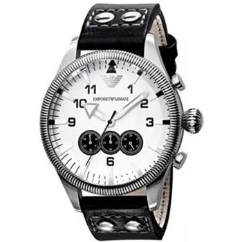 ARMANI AR5836 Vīriešu hronogrāfa pulkstenis 44mm Nerūsējošais tērauds Brūns/Rozes zelts
