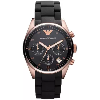ARMANI AR5906 Sieviešu pulkstenis ar hronogrāfu, rožu zelta tērauds