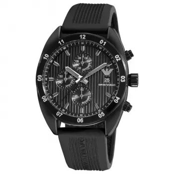 ARMANI AR5928 vīriešu hronogrāfa pulkstenis 43mm melns nerūsējošais tērauds