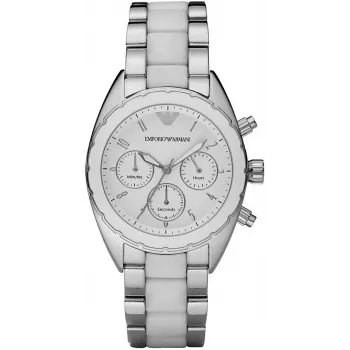 Armani AR5940 sieviešu hronogrāfa pulkstenis 42mm rožu zelts nerūsējošais tērauds