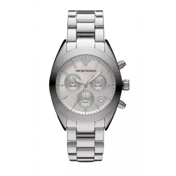ARMANI AR5960 Sieviešu pulkstenis ar hronogrāfu, rožu zelta tērauds, 38 mm