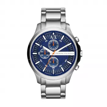 ARMANI EXCHANGE AX2155 Vīriešu analogs kvarca pulkstenis 46mm Nerūsējošais tērauds Melns ciparnīca
