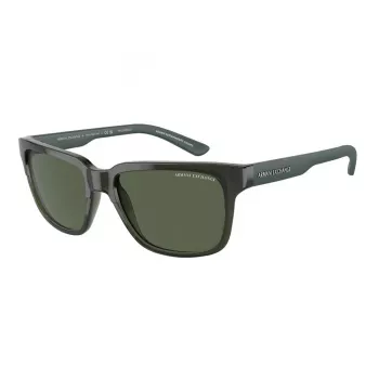 ARMANI EXCHANGE AX4026S83419A Unisex Taisnstūra saulesbrilles Matēti melnas 56/17/140 mm