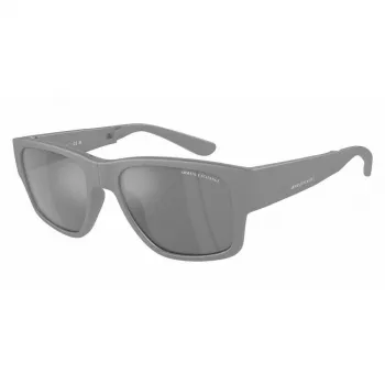 Armani Exchange AX4141SU81806 Vīriešu saulesbrilles Matēti melna tumši pelēka 56mm