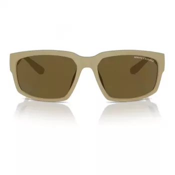 Armani Exchange AX4142SU83487 Vīriešu saulesbrilles Matēti melna pelēka 61mm