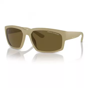 Armani Exchange AX4142SU83487 Vīriešu saulesbrilles Matēti melna pelēka 61mm