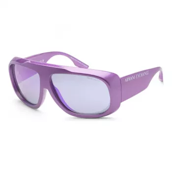 Armani Exchange AX4143SU83534 Matēti Melnas Pilotes Saulesbrilles Pelēkas Lēcas 67mm