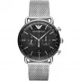 ARMANI Exchange Vīriešu hronogrāfa pulkstenis AR11104 46mm Melns Nerūsējošais tērauds