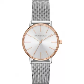 ARMANI EXCHANGE AX5537 sieviešu kvarca analogs pulkstenis 36 mm sudraba nerūsējošais tērauds
